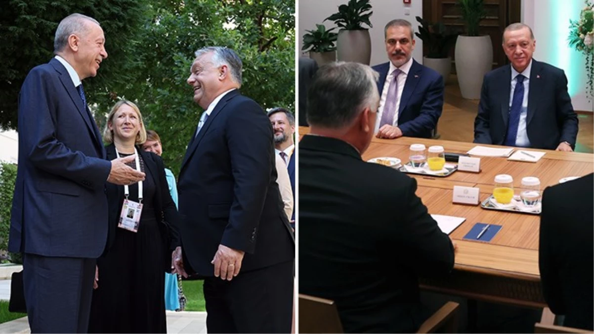 Cumhurbaşkanı Erdoğan, Budapeşte’de Macaristan Başbakanı Orban ile görüştü