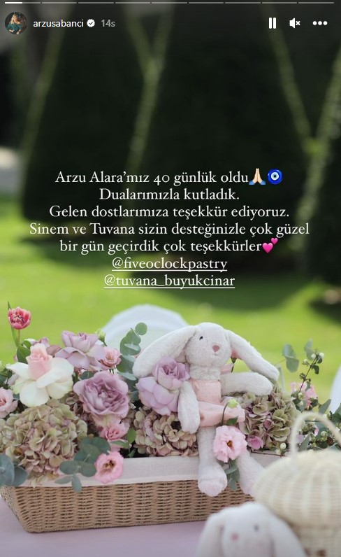 Arzu Alara bebeğin 40'ı çıktı! Sabancı Yalısı'ndaki mevlitte kıyafetler ve dekorasyon göz kamaştırdı