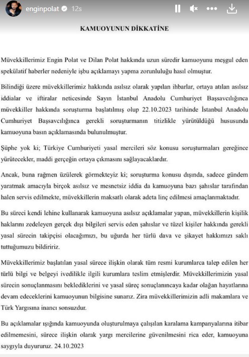 Engin ve Dilan Polat çifti ülkeden kaçtı mı? Avukatlarından jet yalanlama geldi