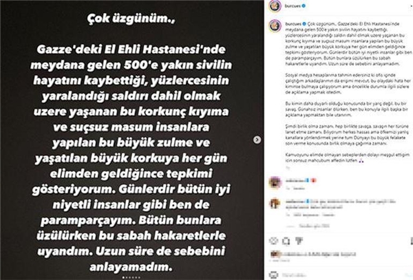 Burcu Esmersoy... 'İSRAİL BEĞENİSİ' AÇIKLAMASI; 'MAHCUBUM AFFEDİN LÜTFEN!'