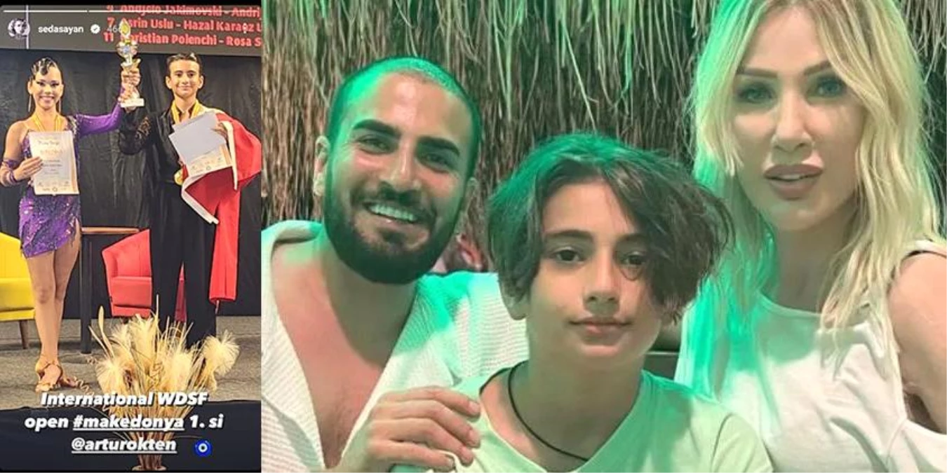 Seda Sayan’ın Cici Oğlu Artur Ökten Dans Yarışmasında Birinci Oldu