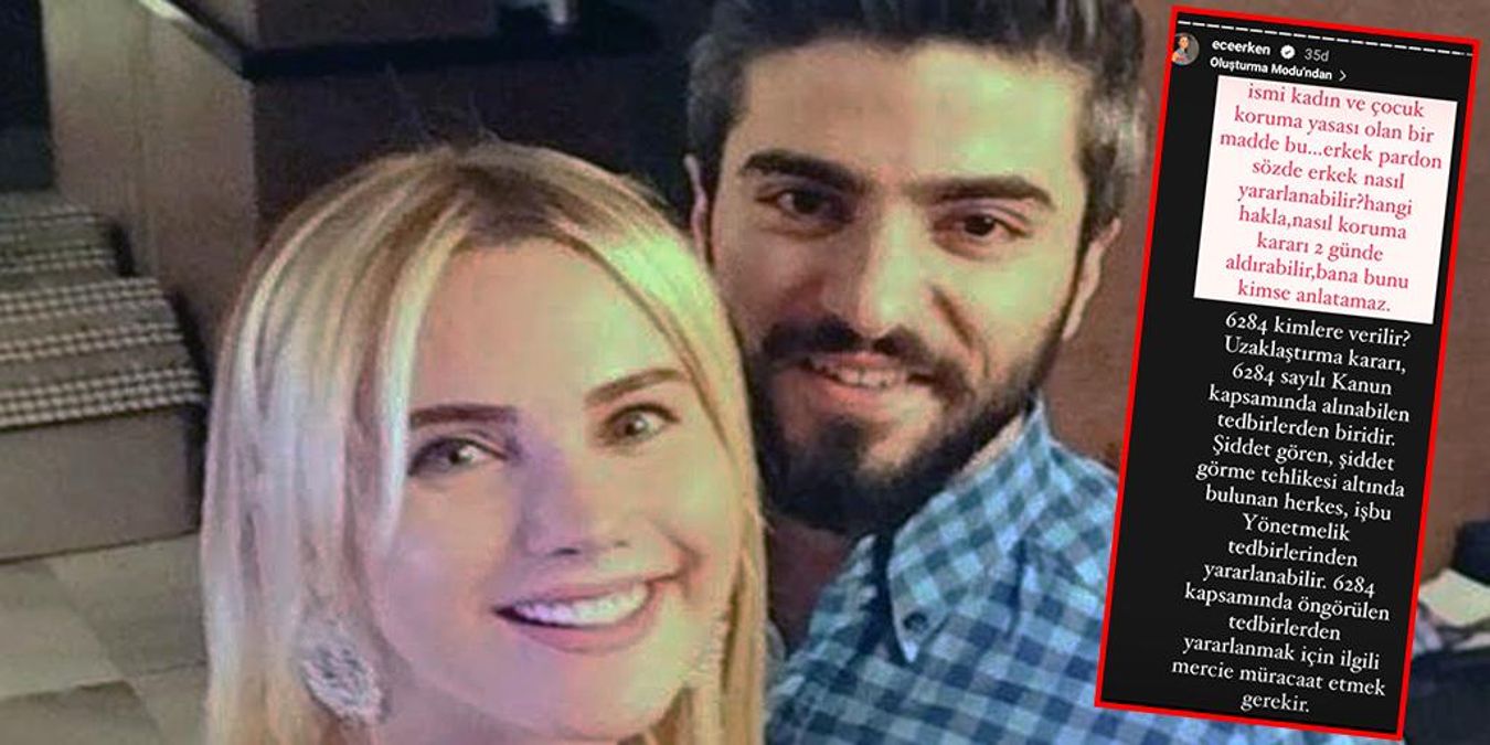 Ece Erken, Eski Eşi Serkan Uçar’ın Uzaklaştırma Kararına Tepki Gösterdi