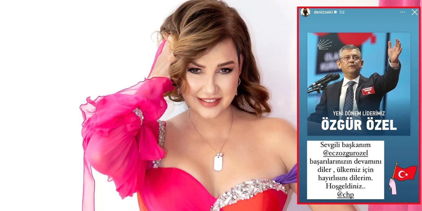 Özgür Özel… SANAT DÜNYASINDAN İLK TEBRİK DENİZ SEKİ’DEN GELDİ