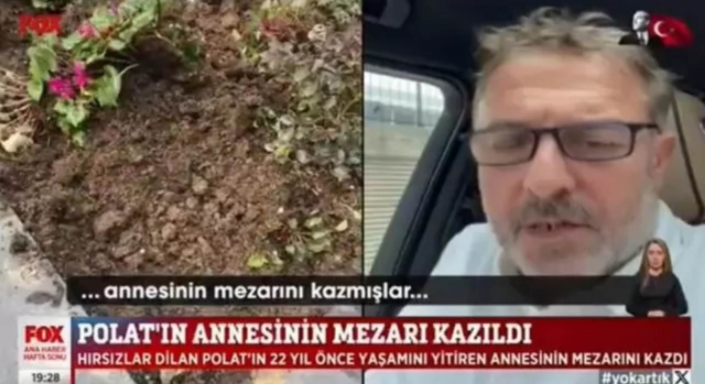 Hırsızlar, içinde para gömülü olduğu düşüncesiyle Dilan Polat'ın annesinin mezarını kazdı