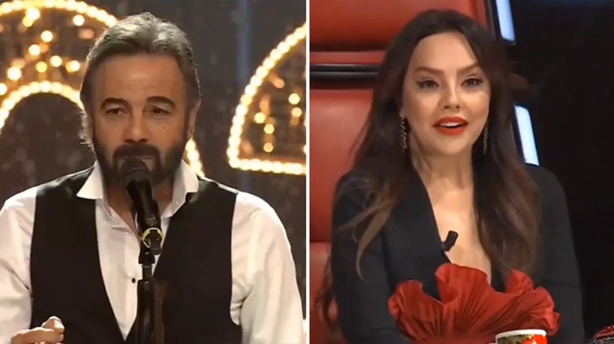 Eski aşıklar Ebru Gündeş ve Kerem Alışık’ın O Ses Türkiye’ye damga vuran anları! Şarkı ayrı, bakışları ayrı olay