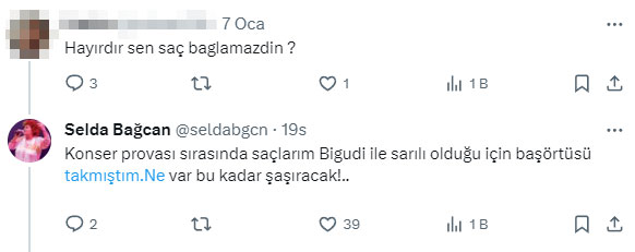 Selda Bağcan'ın provaya başörtülü çıkması herkesi şaşırttı