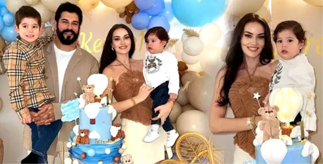 Burak Özçivit ve Fahriye Evcen, oğulları Kerem’in birinci yaşını kutladı
