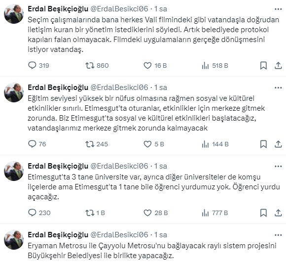 Etimesgut Belediye Başkanı seçilen Erdal Beşikçioğlu, görevi devraldı