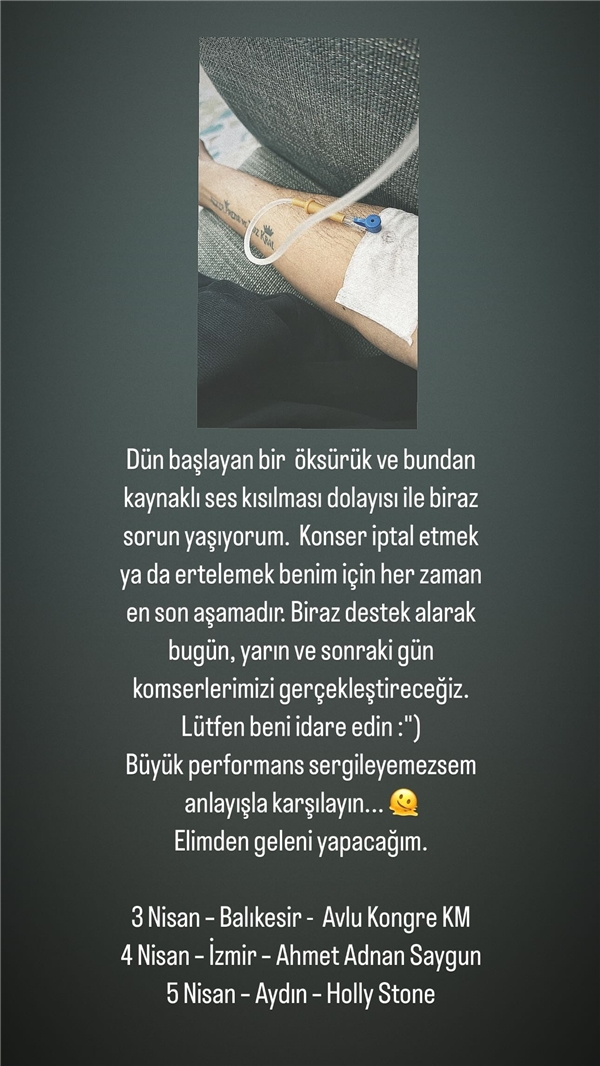 Cem Adrian, Sağlık Sorunlarına Rağmen Konserlerini İptal Etmiyor