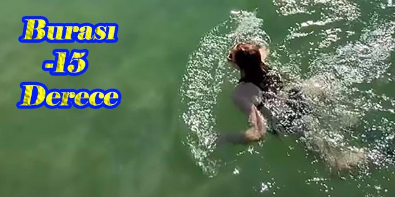 Mine Tugay, Avusturya tatilinde eksi 15 derecede göle girdi