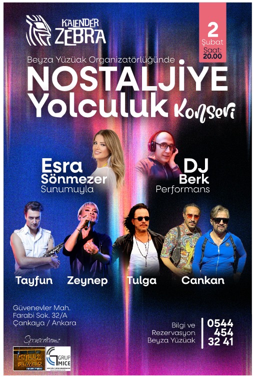 Beyza Yüzüak, 90’ların Ruhunu Sahneye Taşıyor: Nostaljik Konser Kaçmaz!