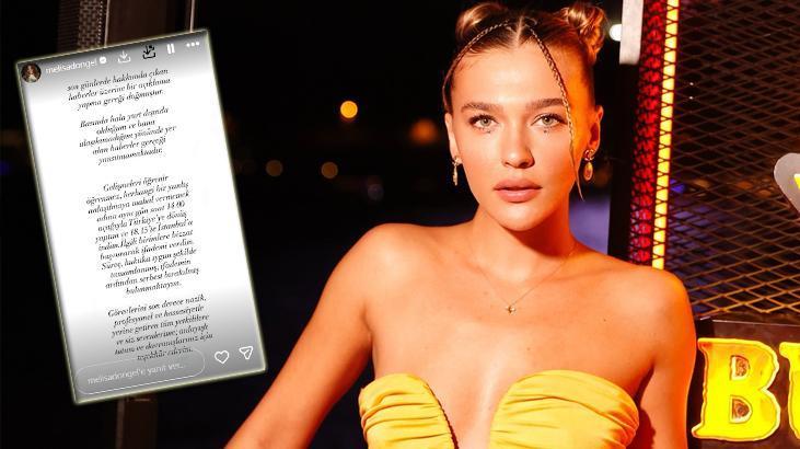 Uyuşturucu Soruşturmasında Gözaltına Alınan Melisa Döngel’den Açıklama