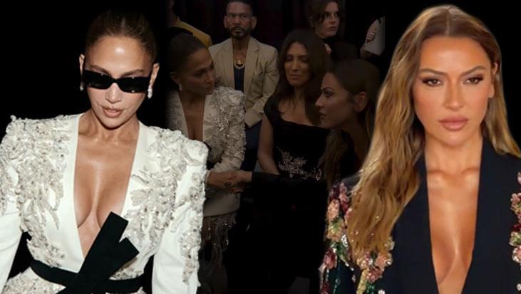 Hadise ve Jennifer Lopez’in şıklığı Paris’te ilgi odağı oldu