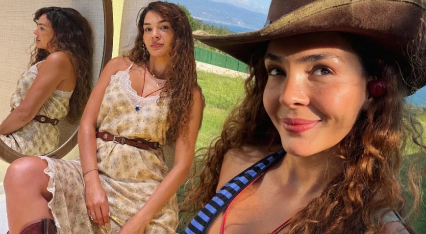 Ebru Şahin’in tatil kareleri beğeni topladı