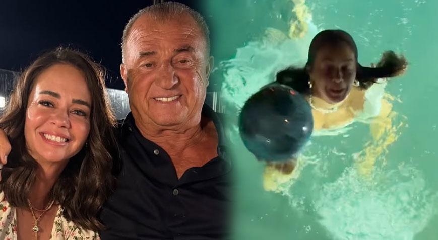 Merve Terim, çocuğun topunu kurtarmak için gece denize girdi
