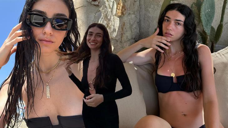 Hazar Ergüçlü’nün tatil pozlarına beğeni yağdı