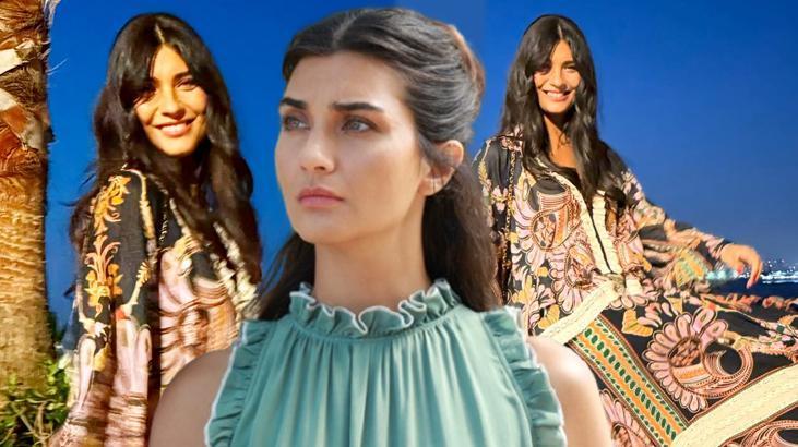 Tuba Büyüküstün katıldığı davette güzelliğiyle göz kamaştırdı